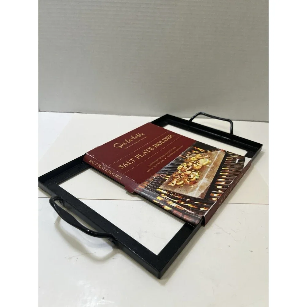 Salt Block Holder 8x12 Inch Sur la table Nonstick Porcelain Surface